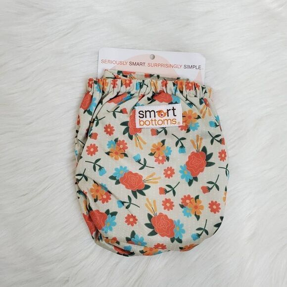 SMART BOTTOMS OS floral print dream cloth diaper - Picture 3 of 5